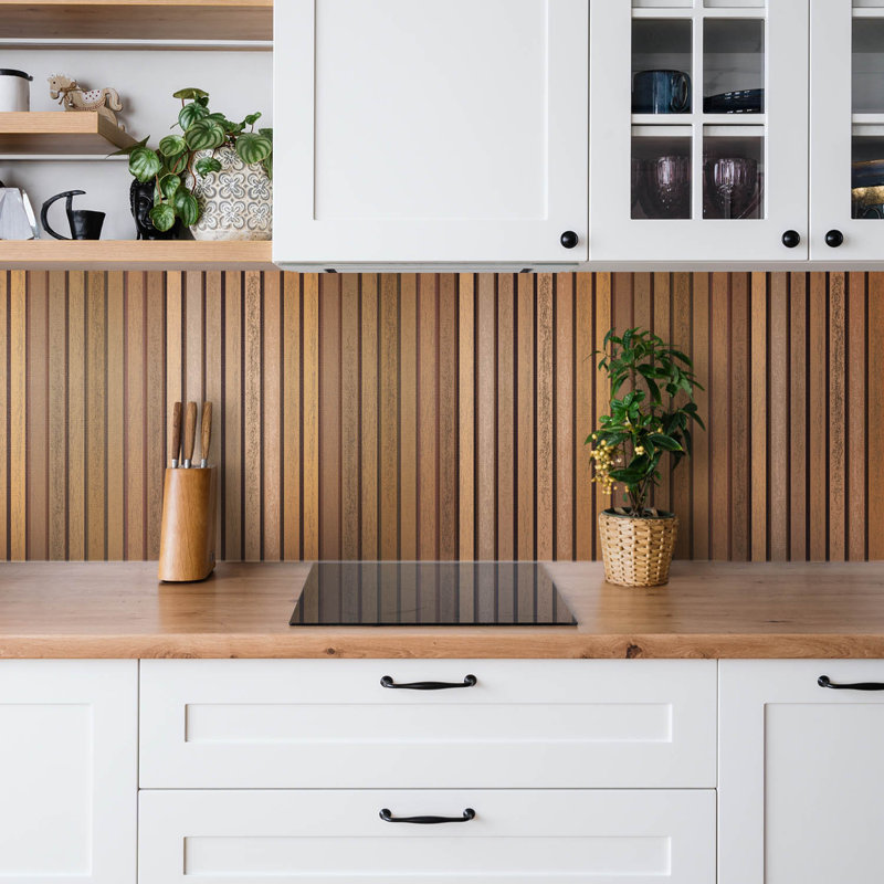 Melba 50cm x 100cm PVC Wood-Effect Tile in Brown