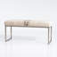 Upholstered Cowhide Bench-1048955360
