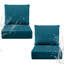 Ensemble de 4 coussins de chaise d'extérieur de luxe 22 x 24 x 6 pouces - Ensemble de 4 coussins de siège résistants à l'eau pour meubles de patio-123143985