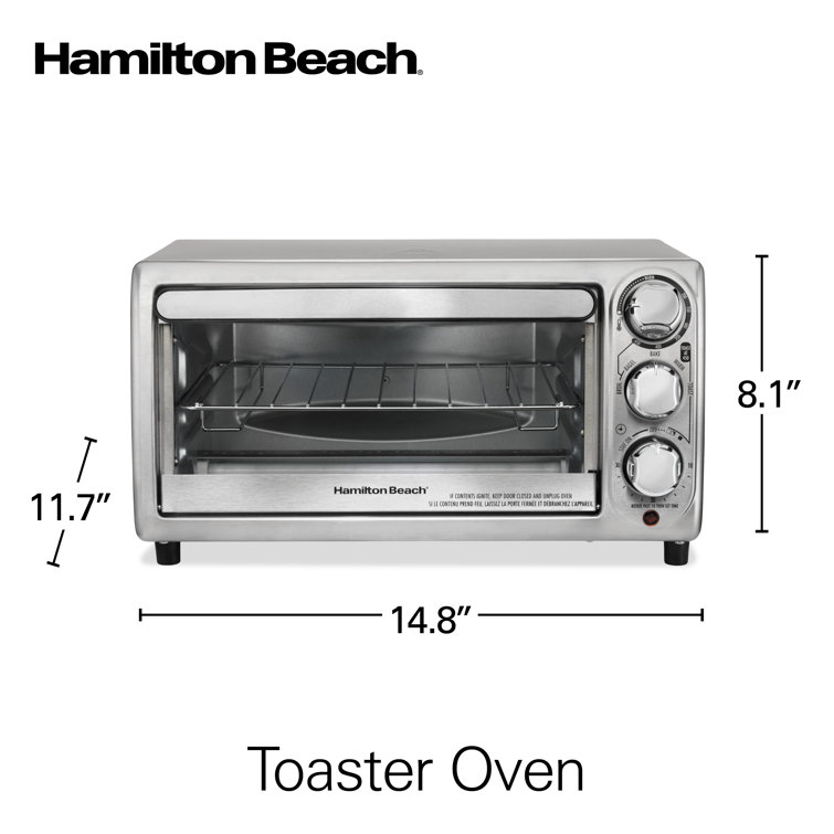 Hamilton Beach® Toaster Oven Stainless Steel & Reviews