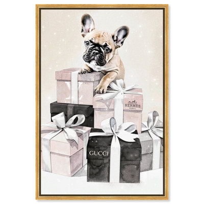 Jolies boîtes-cadeaux sur toile Frenchie 