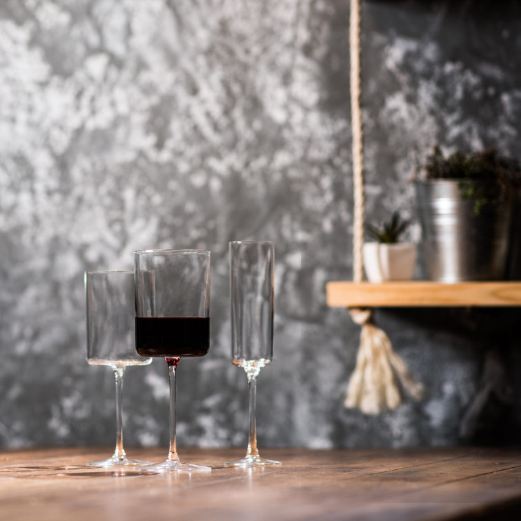 Edge Square Red Wine Glass + Reviews