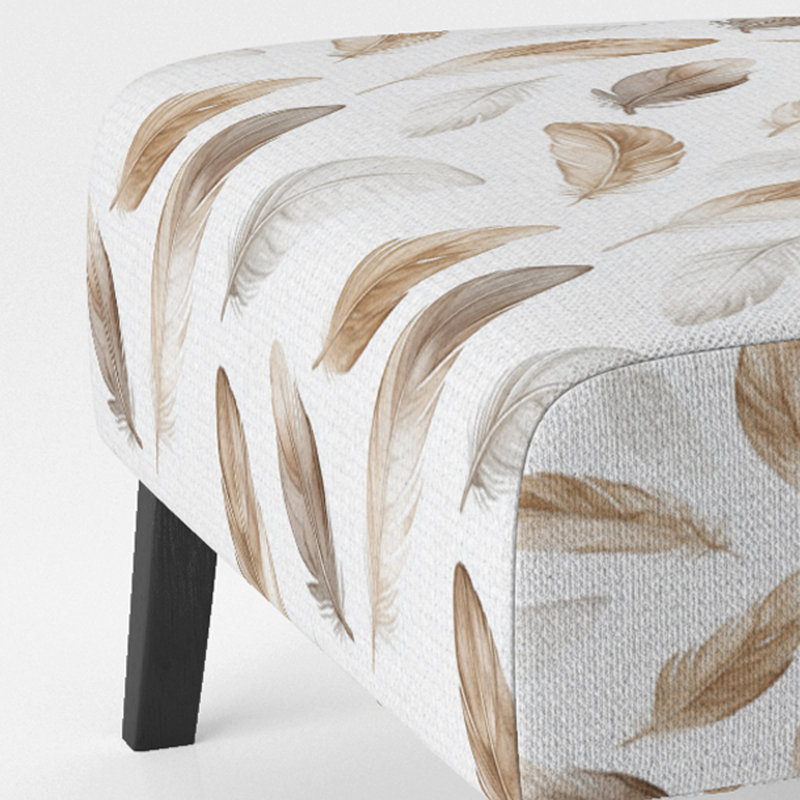 Fauteuil de chambre Floral, Pantoufle sans accoudoirs