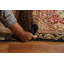 Tapis bleu marine en laine noué à la main de conception unique 1910S 12 pi 8 po x 16 pi 0 po