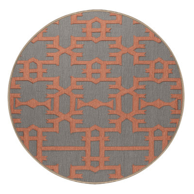 Machine Washable Trellis Brown Area Rug