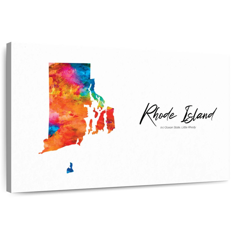 Ocean State Rhode Island Lennon, H 8 po x l 12 po