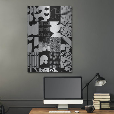  «Patchwork» par NUMA Art, art mural en métal, 24 po x 36 po