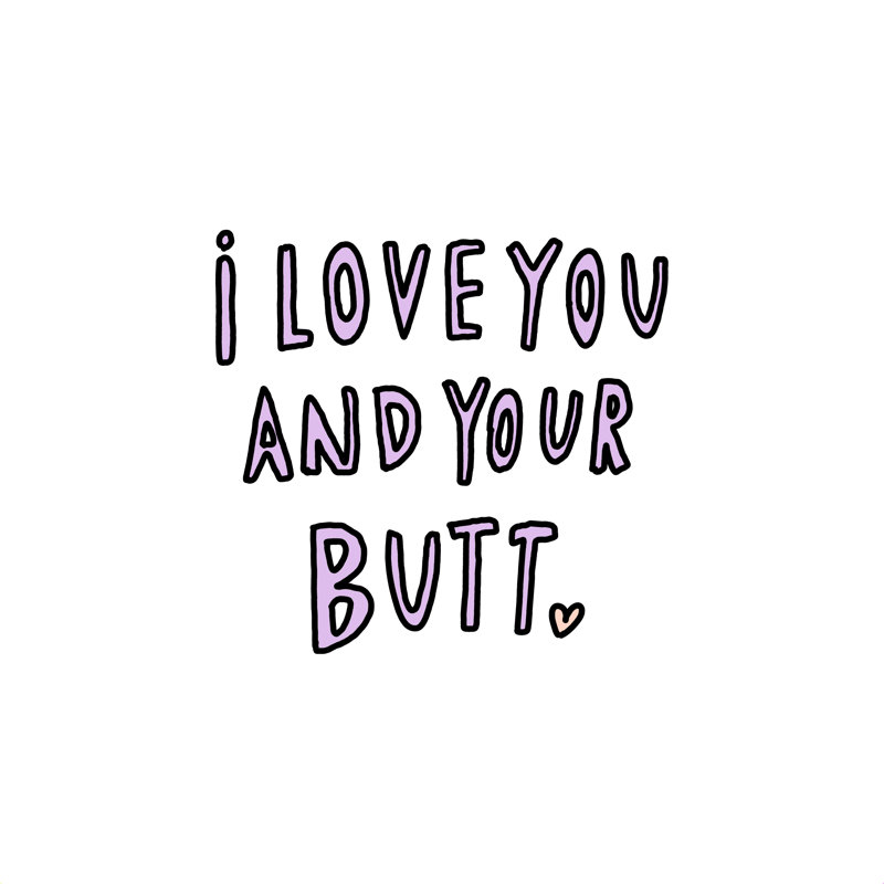 I Love You and Your Buck - impression, H 12 po x l 12 po, Toile tendue, Non