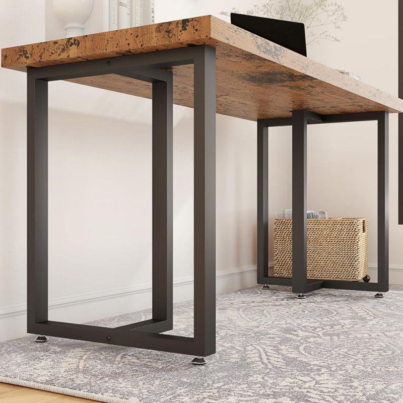 Heavy-Duty T-Shape Metal Table Legs For Industrial And Modern Furniture, Perfect For Dinning, Computer, And Office Tables(Only Table Legs,No Table)