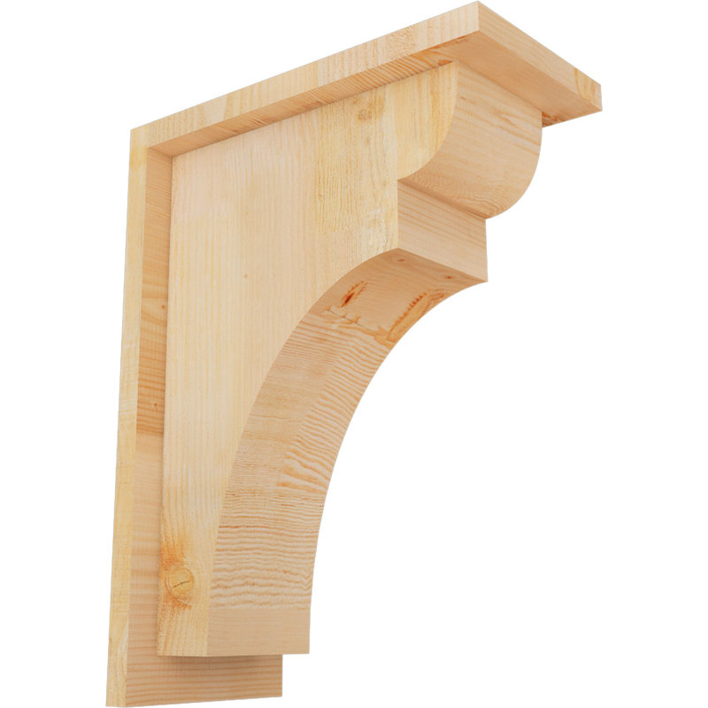 Yorkshire Yorktown avec plaque arrière, H 16 po x l 6 po x P 12 po, Sapin de Douglas, Sciage brut