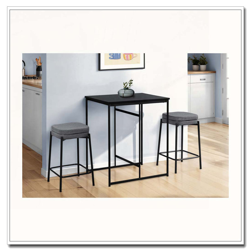Barstool, Counter Height, Set Of 2,