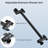 Matte Black Handheld Shower Head With Extension Arm - Adjustable 100 Nozzle Rainfall Angle-118625428