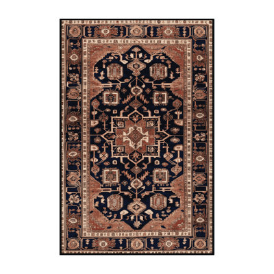 Machine Washable Persian Brown Area Rug