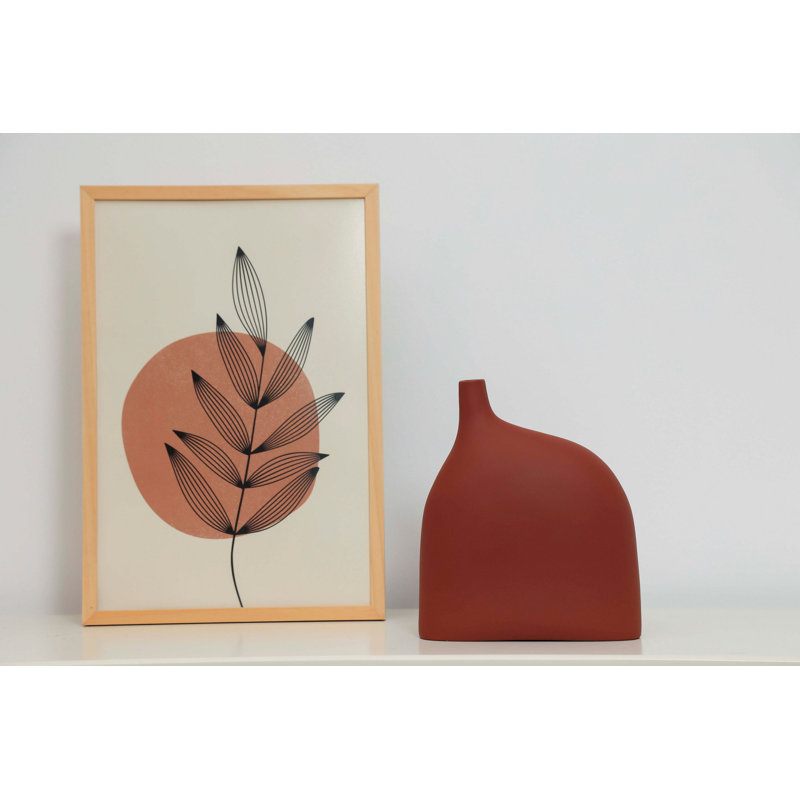 Cyna Ceramic / Porcelain Table Vase, Red