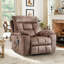 Fauteuil inclinable surdimensionné en microfibre de 40,5 po de large avec chauffage chauffant et deux porte-gobelets cachés et port USB et poche latérale-974790285
