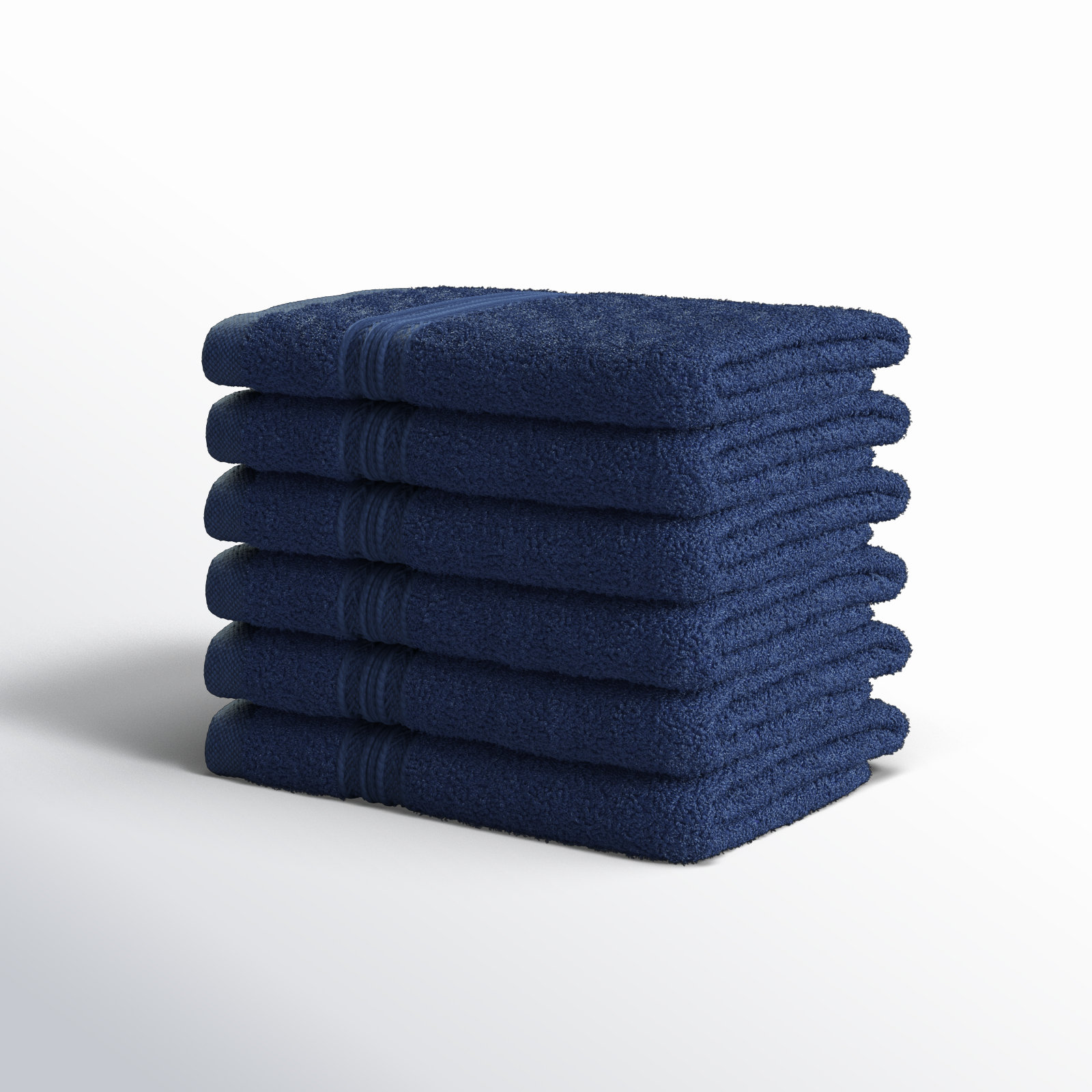 Simba Eco-Friendly Sustainable Cotton Washcloth Towel, Navy Blue