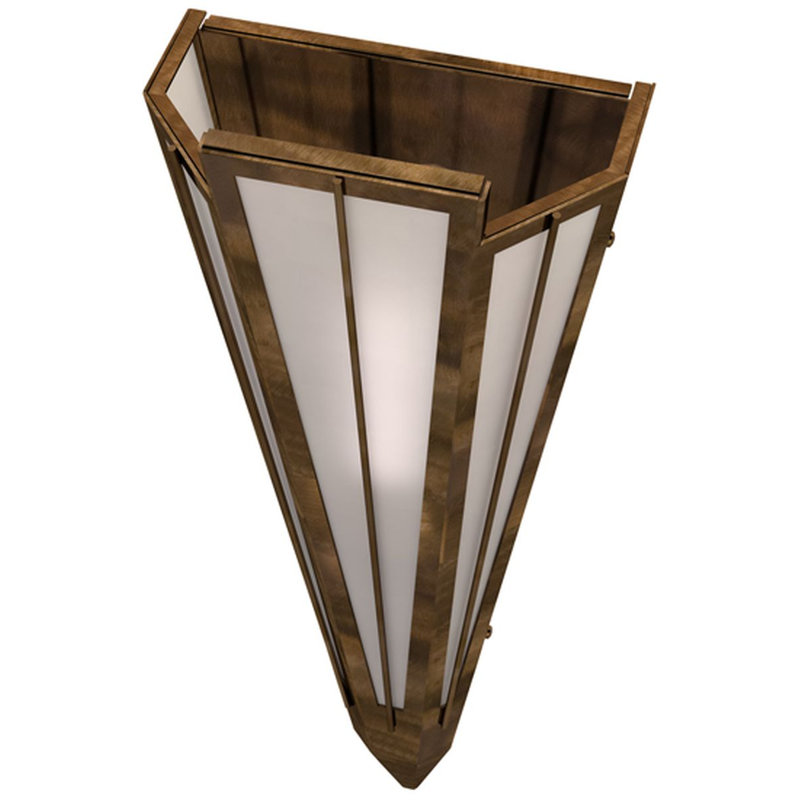 Brum 2 - Light Flush Mounted Sconce, Contrail Mist, Antique Copper