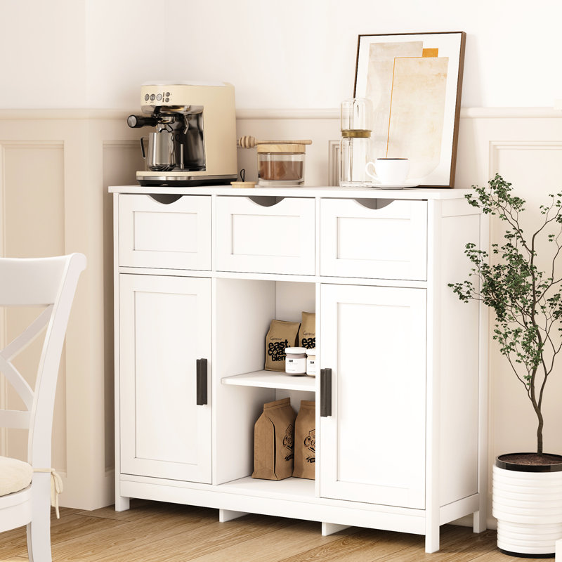 White Particle Board Storage Cabinet With Ample Space For Organization Cabinets Drawers And Adjustable Shelves Organized Bedroom, Bathroom, Living Room