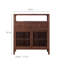 Armoire d'appoint en bois massif Sumekh