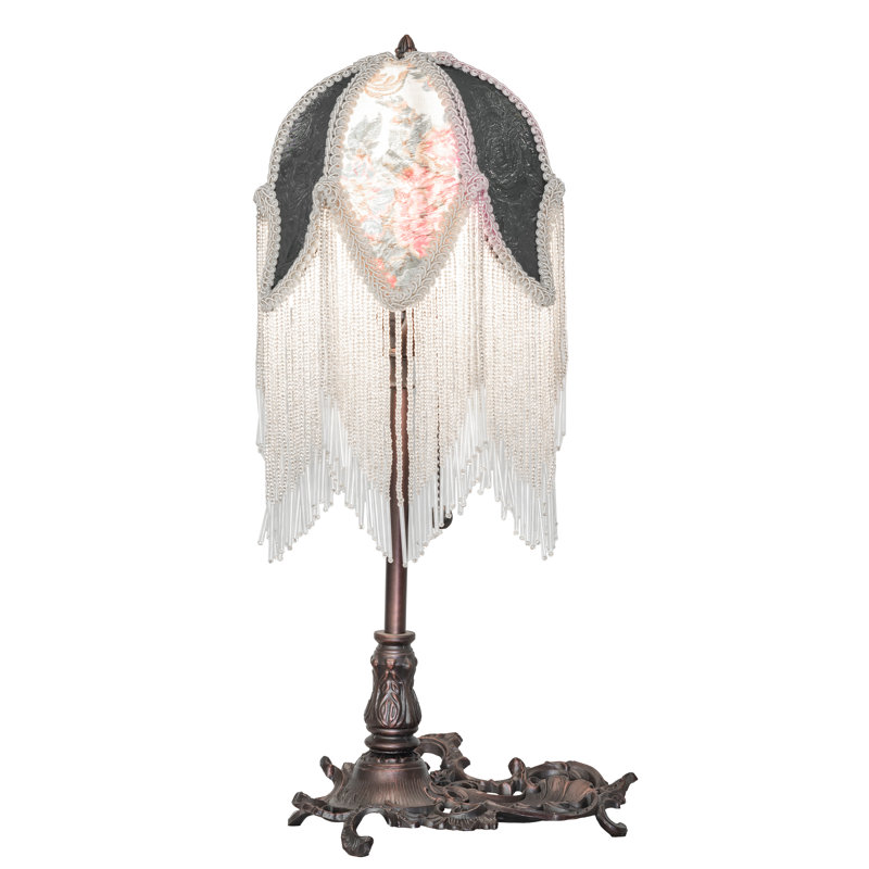 19" High Fabric Tulip Lighted Vanity Tray
