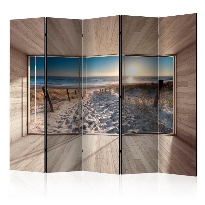 Germany 225cm W x 172cm H 5 - Panel Folding Room Divider