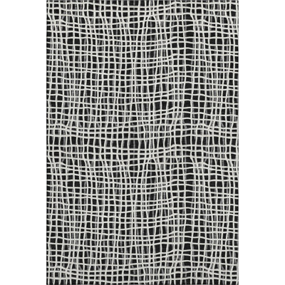 Premium Machine Washable Prisco Black Rug