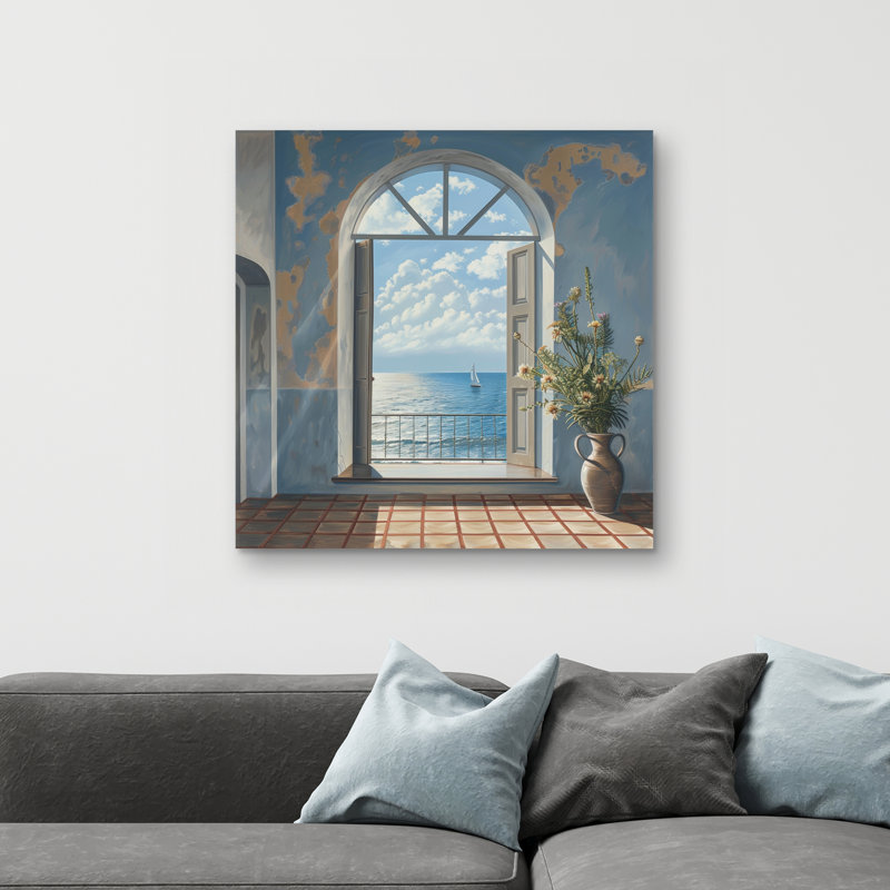The door - 32"x32" art on canvas