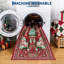 Tapis de Noël bohème vintage, tapis de forêt de Noël, tapis de chambre, tapis de sol rétro pour salon-2071800571-2071800574