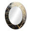 Golden Branch Tree Luminous Tangle II - Tree Monochrome Round Mirror Wall Decor-121503315-121503312