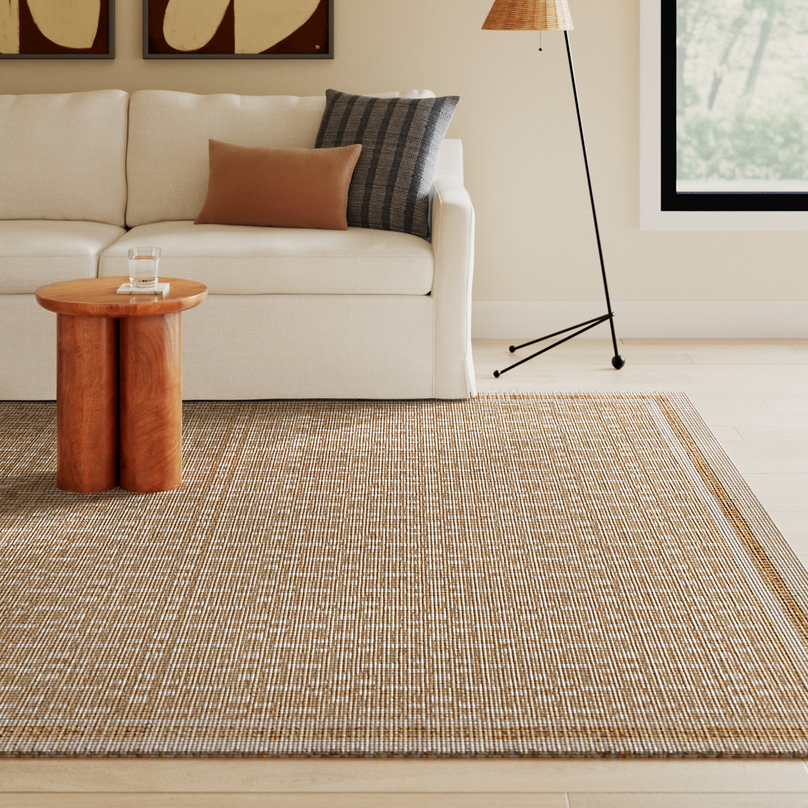 Judy Natural / Ivory Area Rug, Rectangle 8'6" x 11'6"