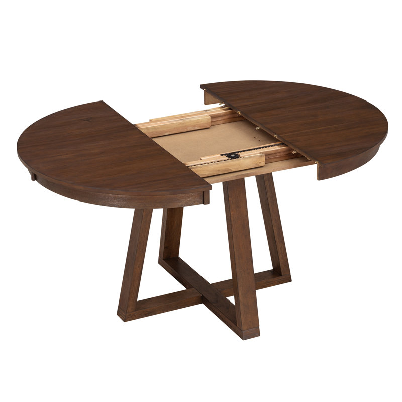 5-Piece Retro Functional Dining Set, Walnut