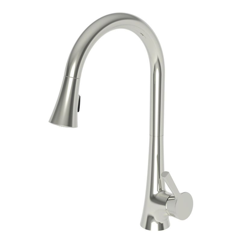 Vespera Single Handle Pull Down Kitchen Faucet, Polished Nickel