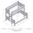 Fireside Lodge Hickory Log Bunk Bed - Queen/Single - Ladder Left - Natural-3621901-3702299-3702296