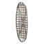 Décoration murale 12,5 po x 3 po x 37,5 po, 100% fer, motif argent intriguant, accent, coloré