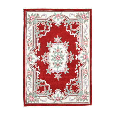 Costilla Hand Tufted Red Rug