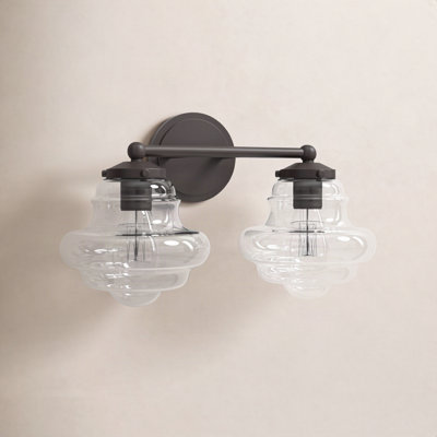 Marah 2 Light Transparent Dimmable Vanity Light
