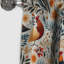 Country Charm Red Rooster Motif I - Rideau occultant marbre marbre abstrait - 1 panneaux-107555672