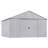 12 ft. W x 12 ft. D Galvanized Steel Storage Shed-85519994