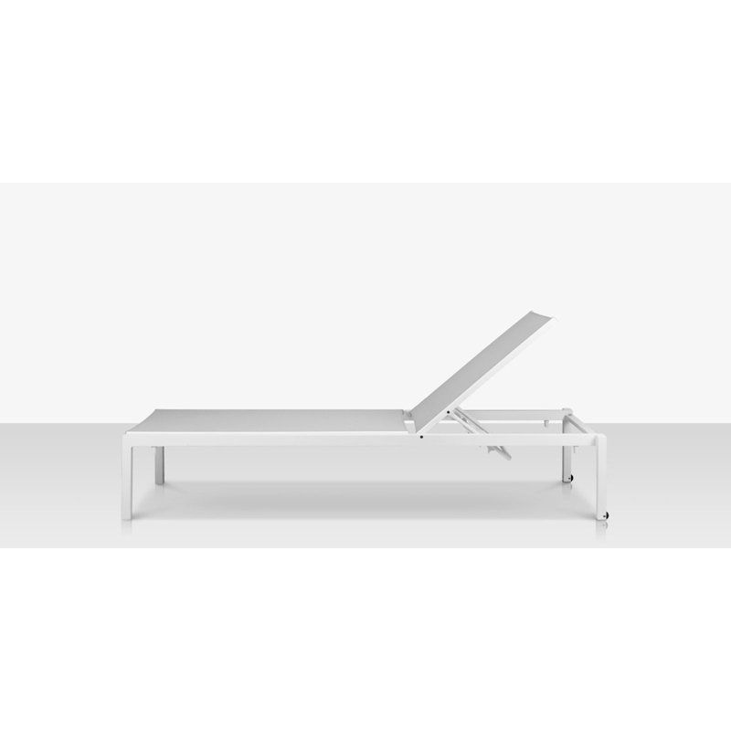 Fusion Armless Chaise, Tex White/Cloud Gray