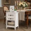 Table de chevet en rotin avec 2 tiroirs et tablette, table de chevet Boho durable pour intérieurs modernes