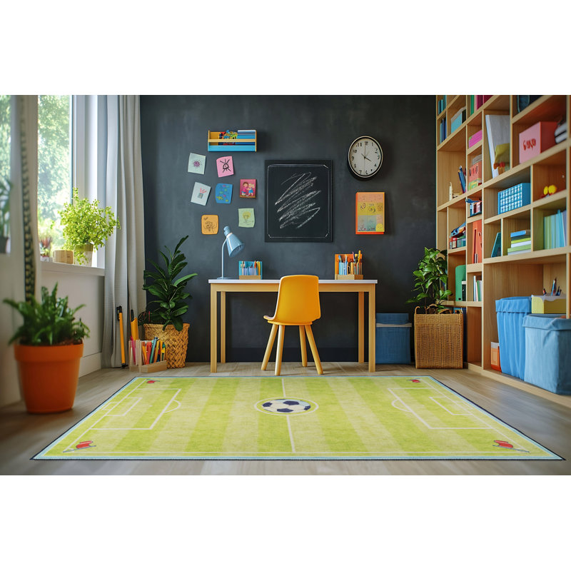 Trym Rectangle Machine Woven Polyester Rug, Rectangle 3' x 5'