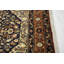 Tapis bleu marine foncé en laine noué à la main de conception unique 6 pi x 9 pi années 1980 Ferra