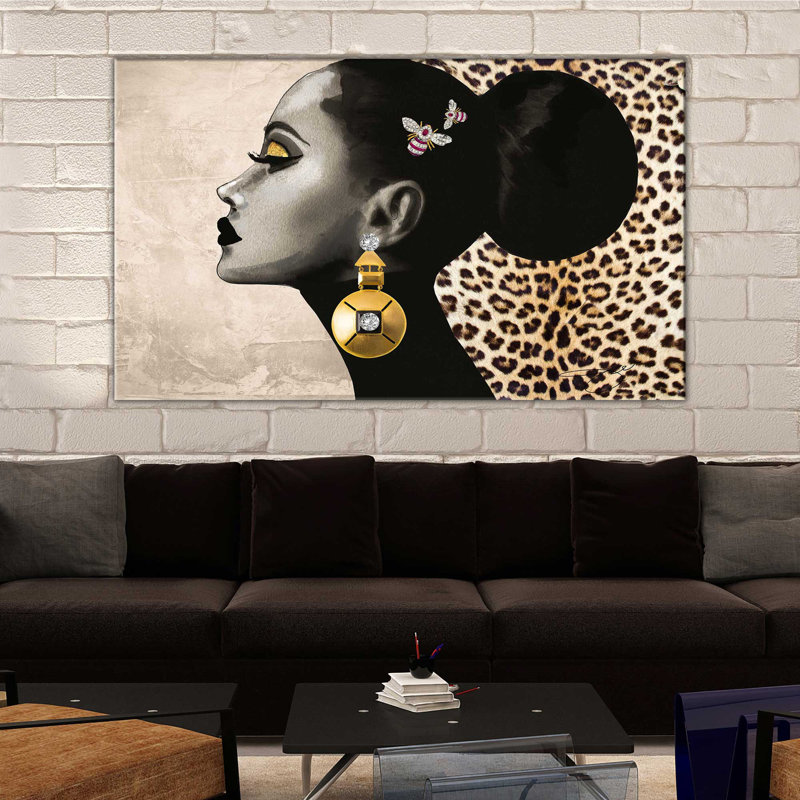 «Afrique Model 7 (Horizontal)» par Jodi - impression, Toile tendue, H 36 po x l 60 po x P 1,5 po
