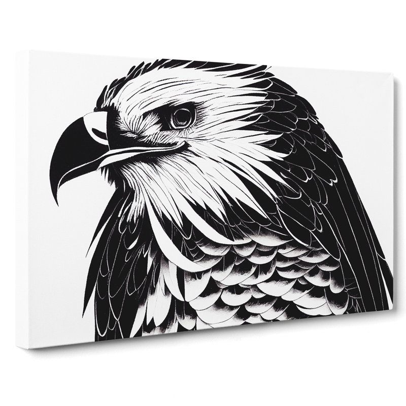 Tremendous Eagle Bird - Wrapped Canvas, 50cm H x 76cm W x 3cm D