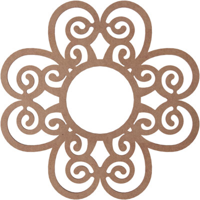 Cohen Wood Fretwork Pierced Ceiling Medallion