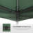 Ausbon Dakota Fields Green Plastic Replacement Canopy for Gazebo