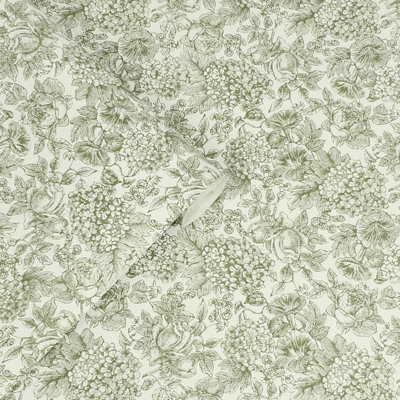 Laura Ashley Louise Moss Green Removable Wallpaper