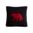 Full/queen Size Comforter With Red And Black Look Feel Red+black To Reverse 2 Matching Shams-117331829