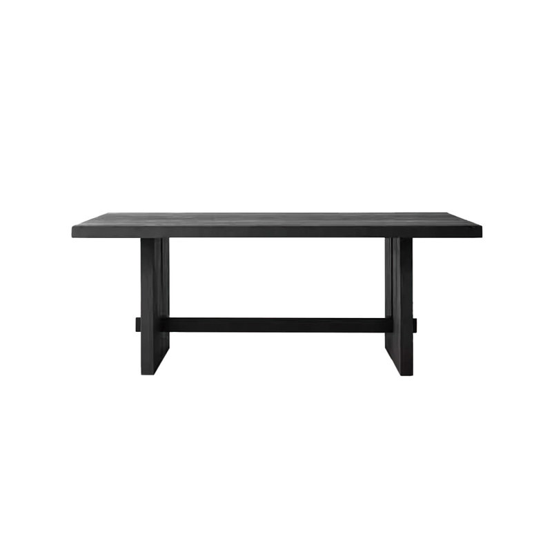 Steady solid wood dining table, 29.52"H x 55.11"L x 27.55"W