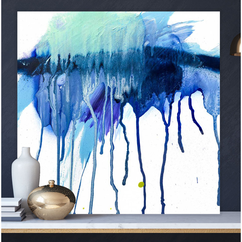 Stalacite - Artist Enhanced Canvas Print, 30" H x 30" W x 1.75" D, Black Framed Canvas